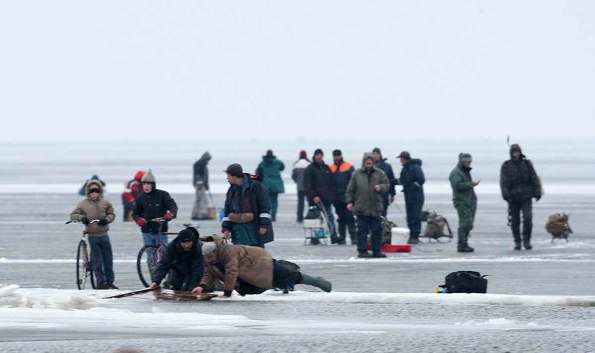 2009 kovo 5-ąją-  taip pat Kuršių mariose ant atskilusio nuo kranto ledo pagalbos laukė keliasdešimt žvejų, jų gelbėjimui buvo telktos didelės pajėgos.