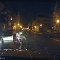 Nufilmuota: per naktinę Klaipėdą girtas lėkė didžiuliu greičiu ir nepaisydamas šviesoforų