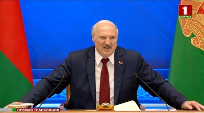 Lukašenka po 7 valanų transliacijos