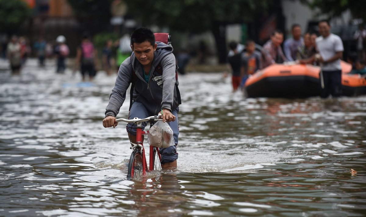 Džakartą plauna potvyniai