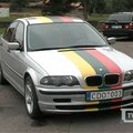 Kauniečiai originaliai paruošė automobilį artėjančiam Europos krepšinio čempionatui