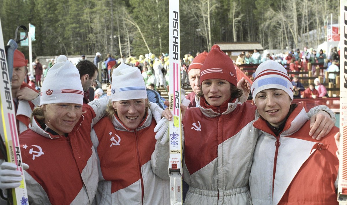 Anfisa Rezcova, Tamara Tichonova, Svetlana Nagaikina ir Nina Gavriliuk (1988 m)