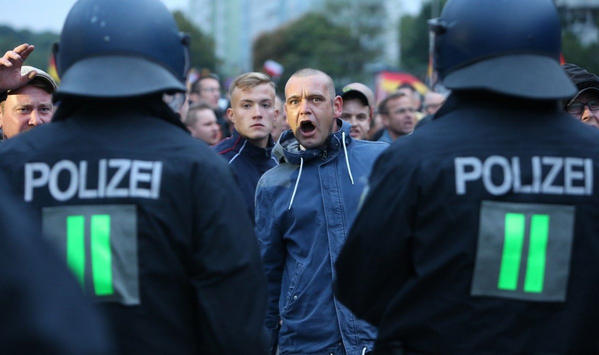 Protestai Chemnice po vokiečio nužudymo
