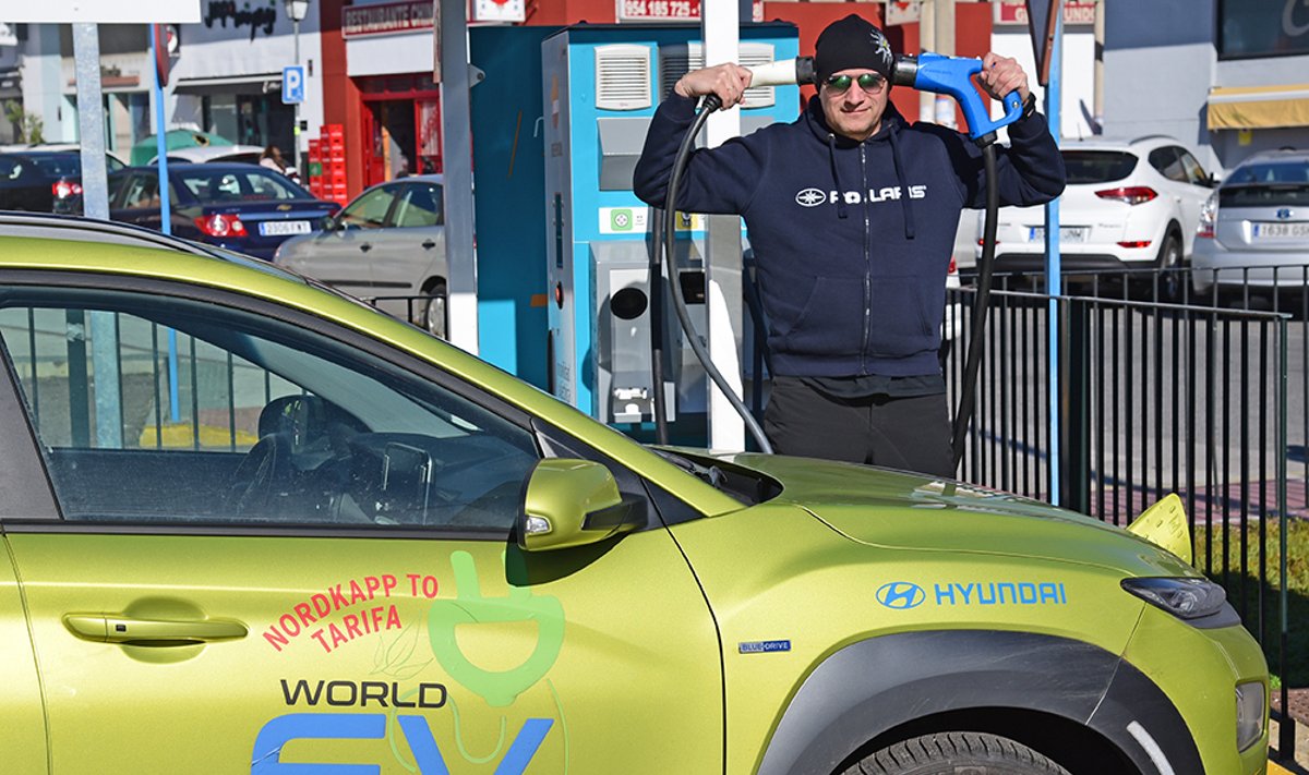 Vitoldas Milius su Hyundai Kona EV įveikė 6000 km