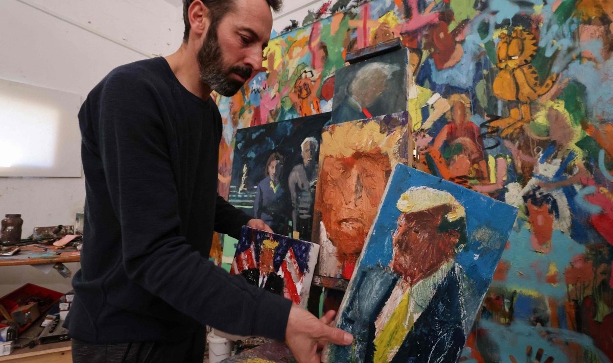 Izraelio dailininkas Iddas Markusas nupiešė Donaldo Trumpo atvaizdus