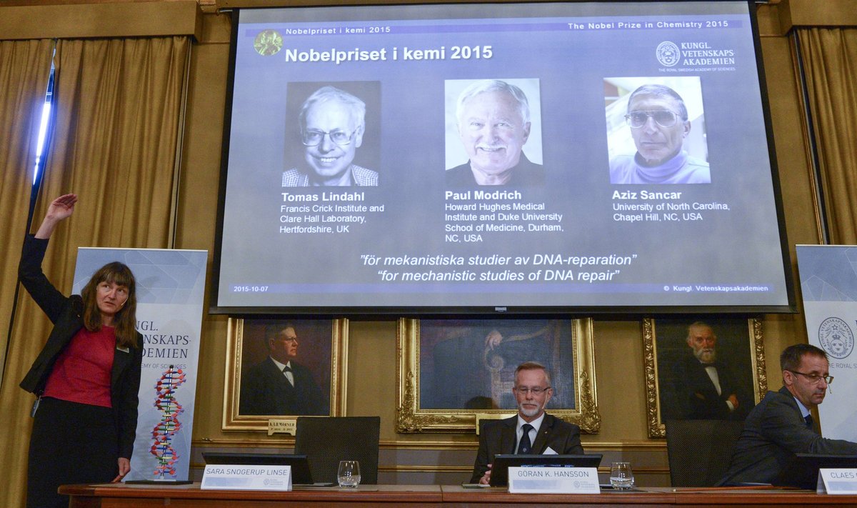 2015 metų Nobelio chemijos premijos laureatai