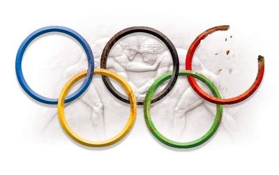 Imtynės, olimpiniai žiedai
