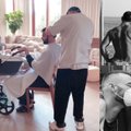 Dainininkas Ricky Martinas ir jo vyras parodė retą asmeninį kadrą: jame – ūgtelėjusi poros dukrelė