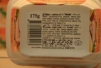 Lietuviškas lydytas sūrelis ir jo sudėtis