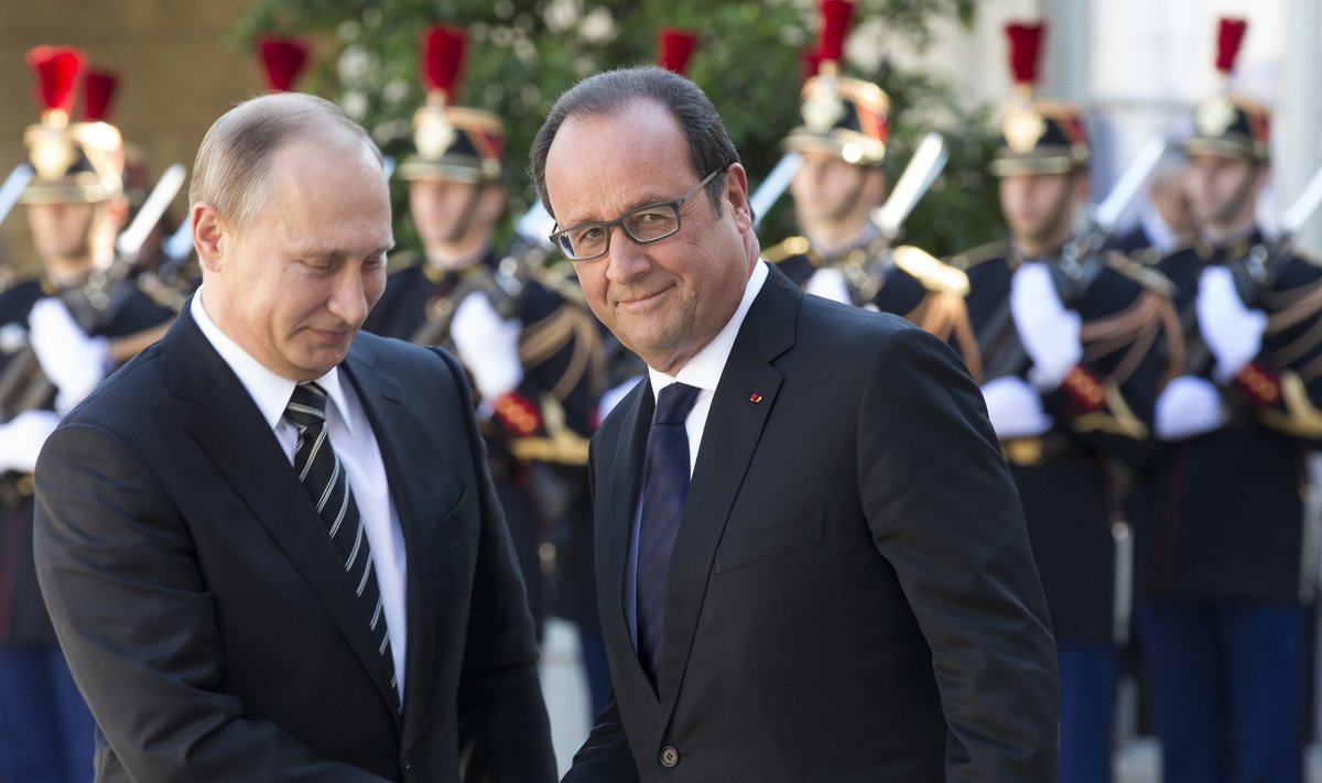 Vladimiras Putinas, Francois Hollande'as