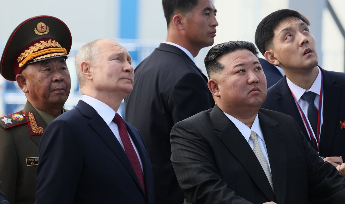 Vladimiras Putinas ir Kim Jong Unas
