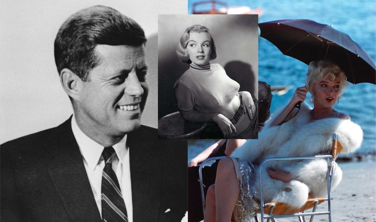 Johnu F. Kennedy ir Marilyn Monroe