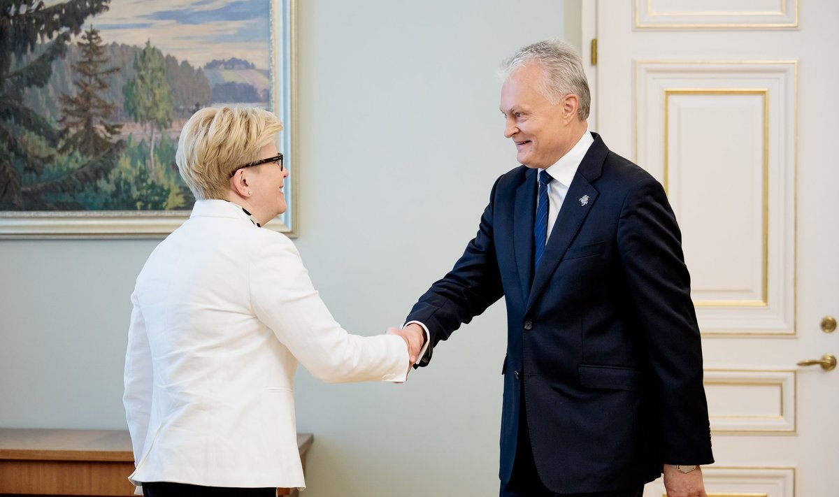 Prezidentas Gitanas Nausėda susitiko su Ministre Pirmininke Ingrida Šimonyte