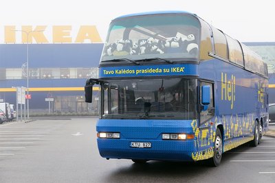 "Ikea" kalėdinis autobusas