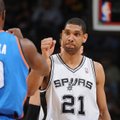 NBA lygoje - „Spurs“ pergalė prieš „Thunder“ klubą ir vos 63 taškai, kuriuos pelnė „Knicks“ ekipa