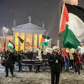 Minint solidarumo su Palestinos tauta dieną, Vilniuje vyko protesto akcija: Lietuvos Vyriausybę kaltino dviveidiškumu