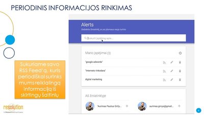 Pav. 2. Periodinis reikalingos informacijos surinkimas.