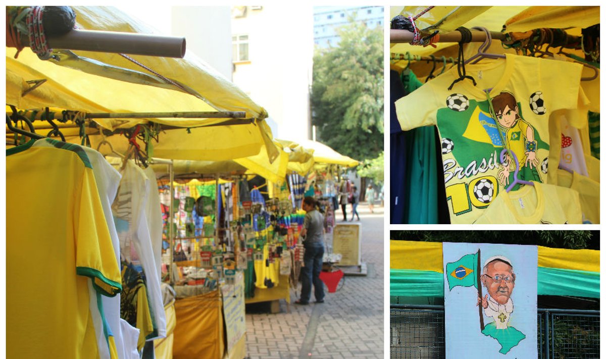 Nenorintys išlaidauti oficialioje Rio de Žaneiro sirgalių parduotuvėje gali apsipirkti turguje