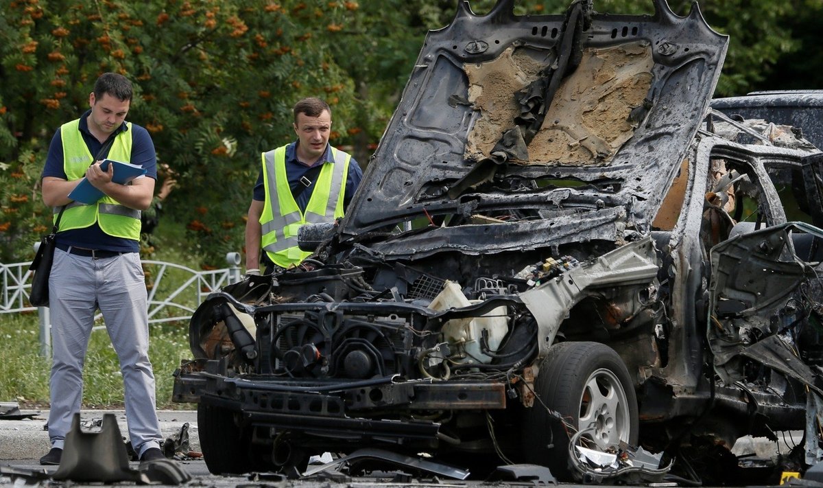 Automobilio sprogimas Kijeve