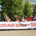 300 protest Seimas Labour Code liberalization proposal