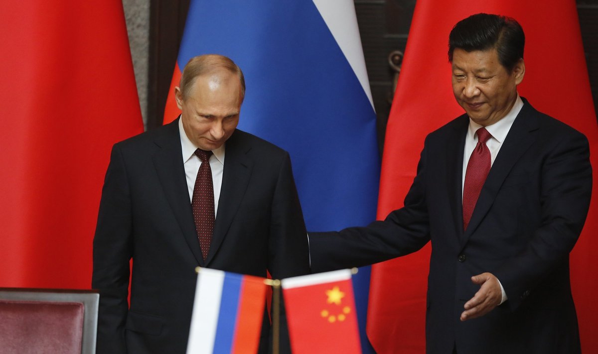 Vladimiras Putinas ir  Xi Jinpingas