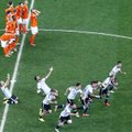 Argentina po 11 m baudinių serijos užkirto olandams kelią į pasaulio čempionato finalą