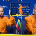 Antrojoje „Eurovizijos“ finalo dalyje šeštadienį pasirodysianti Monika Linkytė švyti: spaudos konferencijoje – padėka Ukrainai
