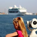 Luxury cruise ship Europa 2 docks in Klaipėda