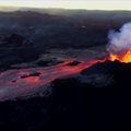 Grėsmingi Iš Kilauea ugnikalnio tekančios lavos vaizdai