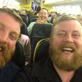 Lėktuve vienas kitą pamatę airiai gavo šoką