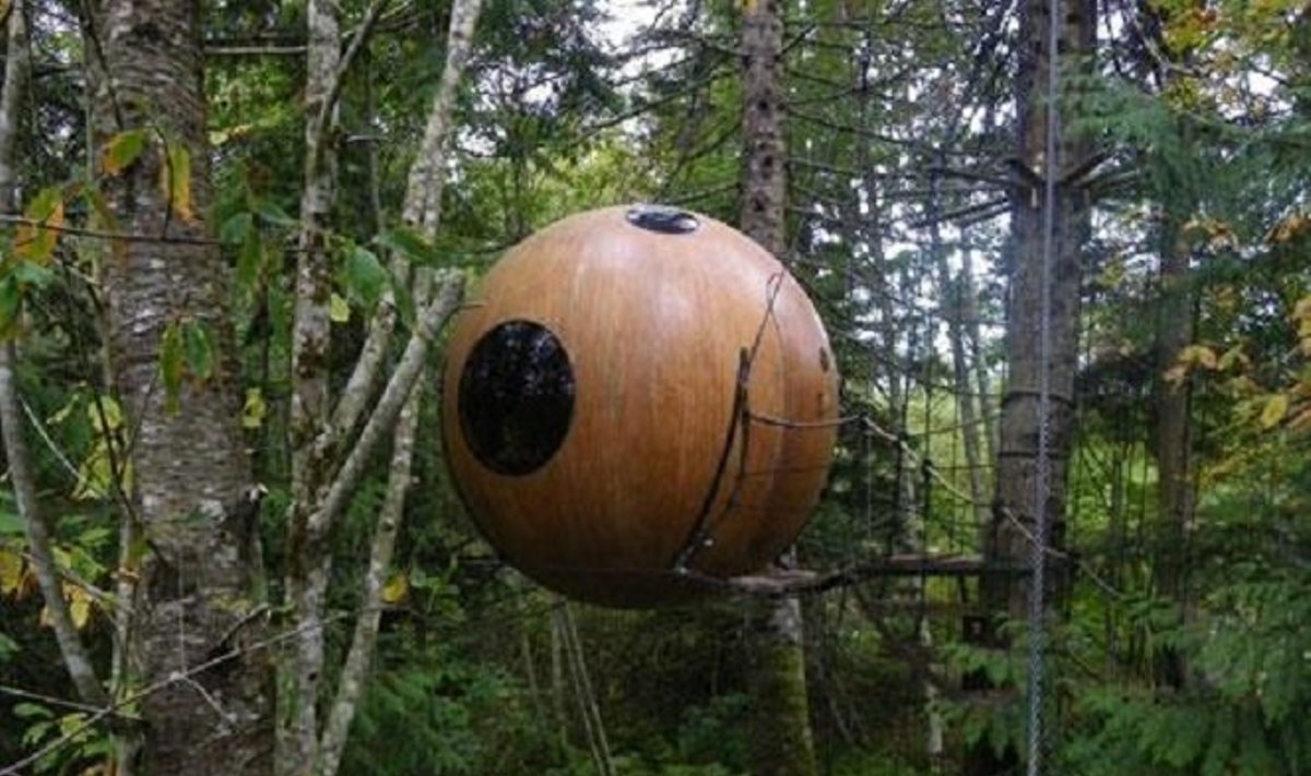 „Free Spirit Spheres“ namas medyje
