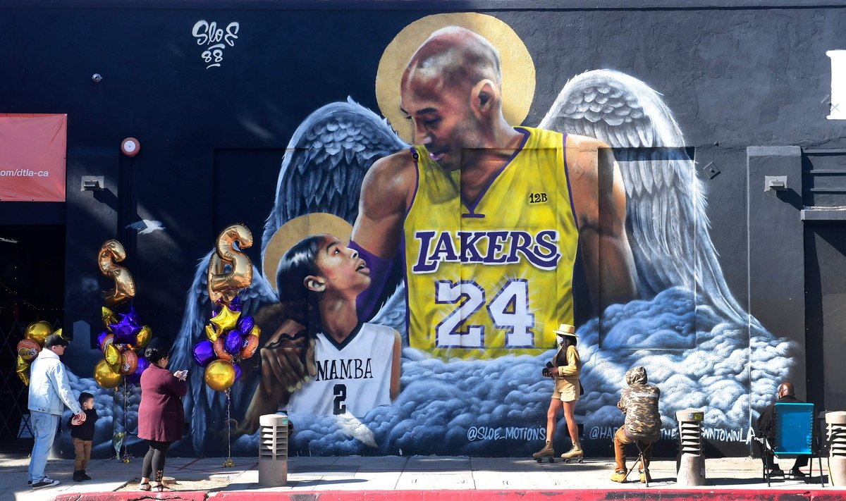 Kobe Bryanto ir jo dukros memorialas Los Andžele