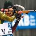 Įspūdingai šaudžiusi Lietuvos biatlonininkų estafetė pasaulio taurės varžybose pasiekė rekordą