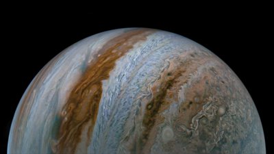 Jupiteris. NASA/JUNO nuotr.
