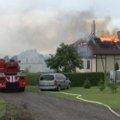 Kamuolinis žaibas sudegino namą Klaipėdoje