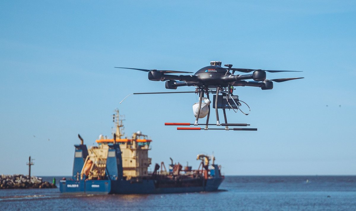 Klaipėdos uoste – bepiločio drono misija