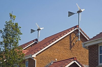 Individualios vėjo jėgainės ant stogo