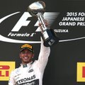 „Formulės-1“ čempionato etapą Japonijoje įtikinamai laimėjo L. Hamiltonas