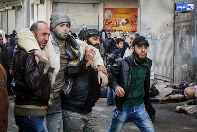 Rusijos atakos pataikė į žmonių pilną turgų Sirijoje