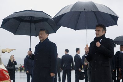 Xi Jinpingas susitiko su Macronu