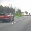 63 km/val. greitį viršijantį naujausią „Jaguar“ kabrioletą „įamžino“ policininkų greičio matuoklis