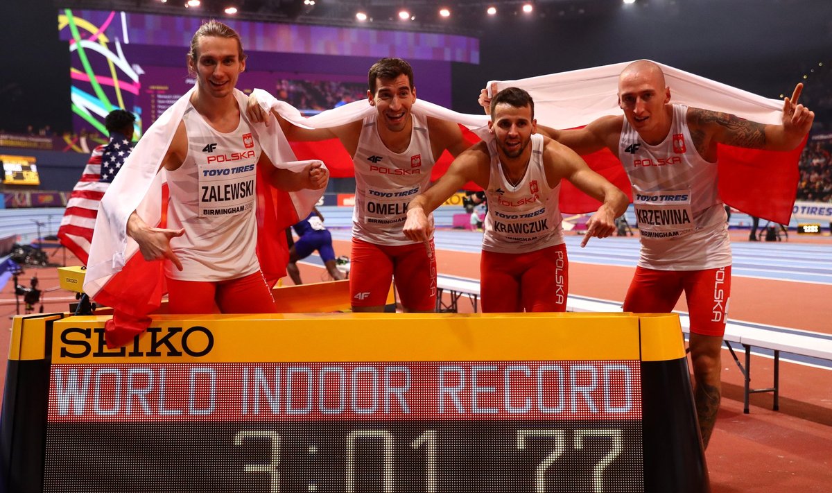 Lenkijos sprinteriai pasiekė pasaulio rekordą