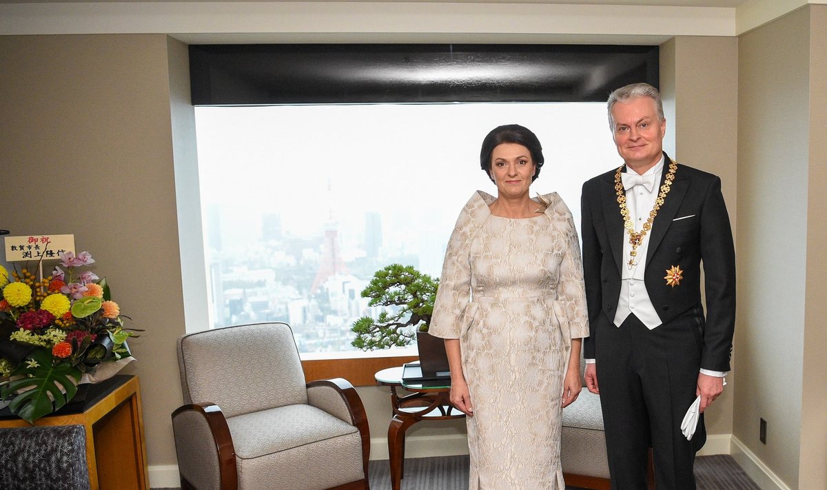 Lietuvos prezidentas Gitanas Nausėda ir pirmoji ponia Diana Nausėdienė vieši Japonijoje