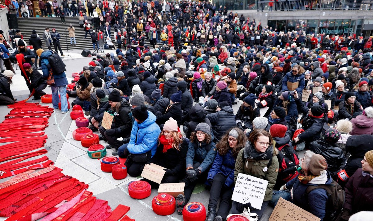 Protestas Švedijoje prieš politinį neveiklumą dėl pasaulinio atšilimo
