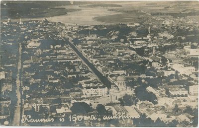 Kaunas iš 150 m. aukščio // Kauno apskrities viešosios bibliotekos nuotr.
