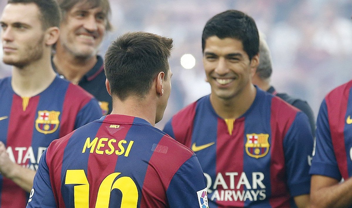 Lionelis Messi ir Luisas Suarezas