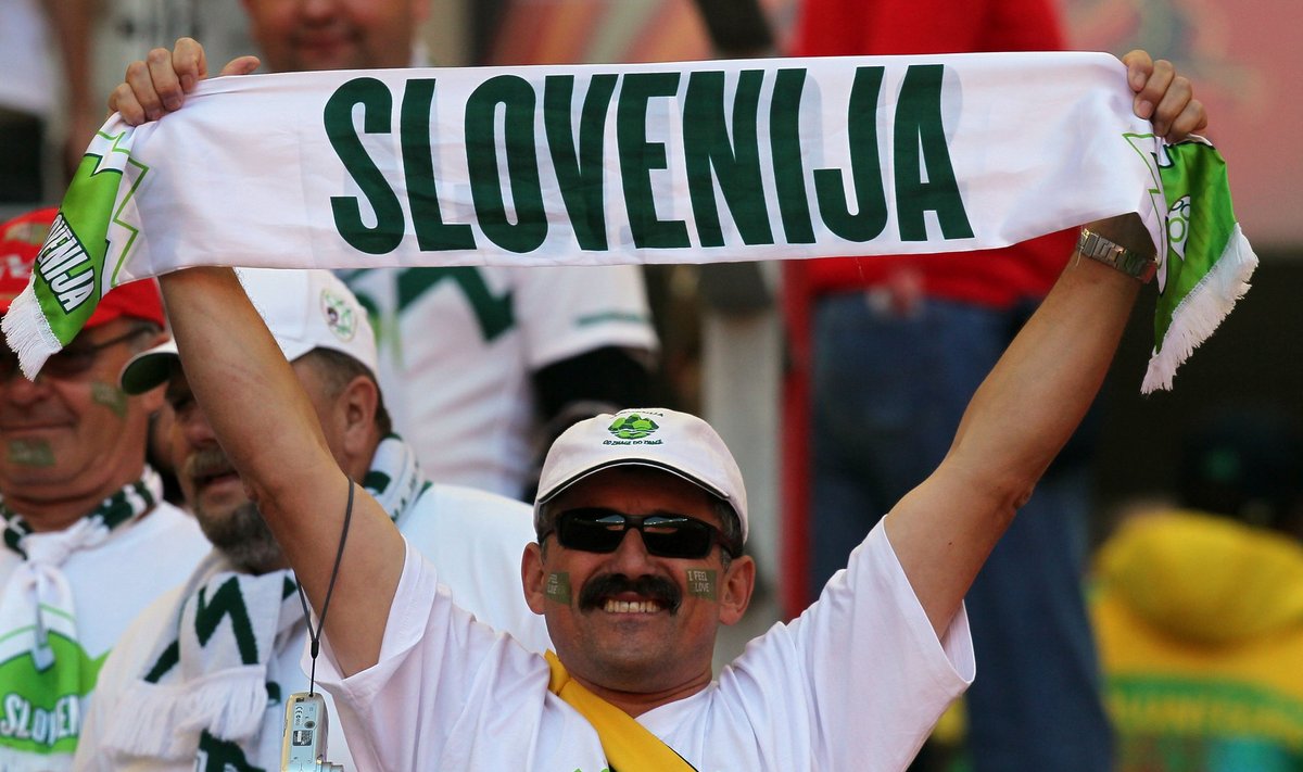 Slovėnijos rinktinės fanas