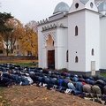Prieš futbolo rungtynes Kaune – bosnių malda Alachui