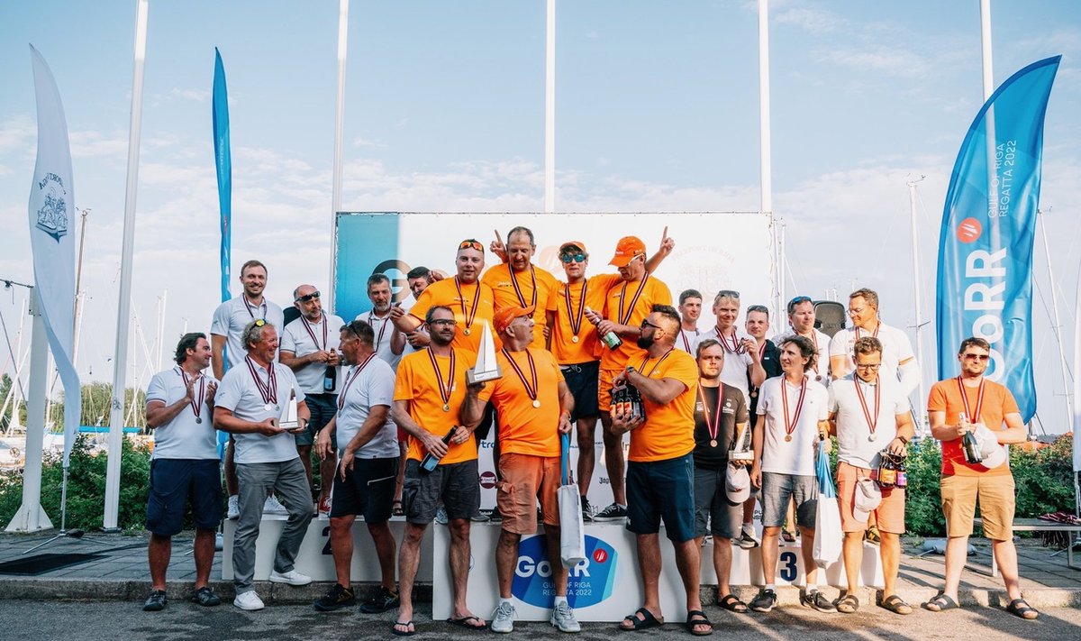 Latvijos jūrinio buriavimo čempionatas/ Janis Spurdzins ir Mareks Galinovskis nuotraukos