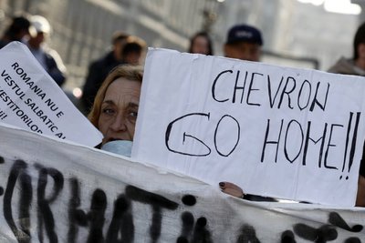 Protestai prieš skalūnų dujas Rumunijoje